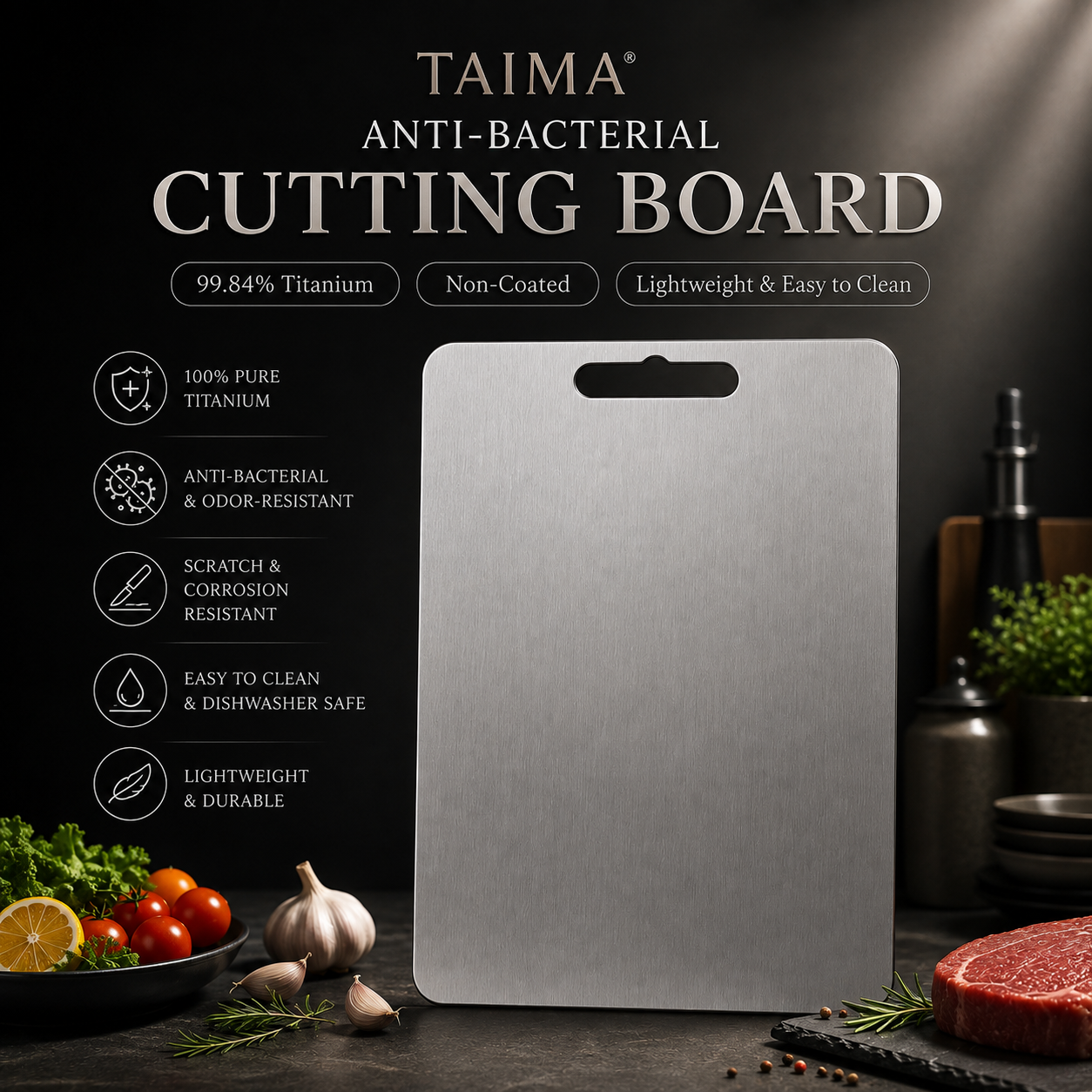Taima® Anti-Bacterial Cutting Board