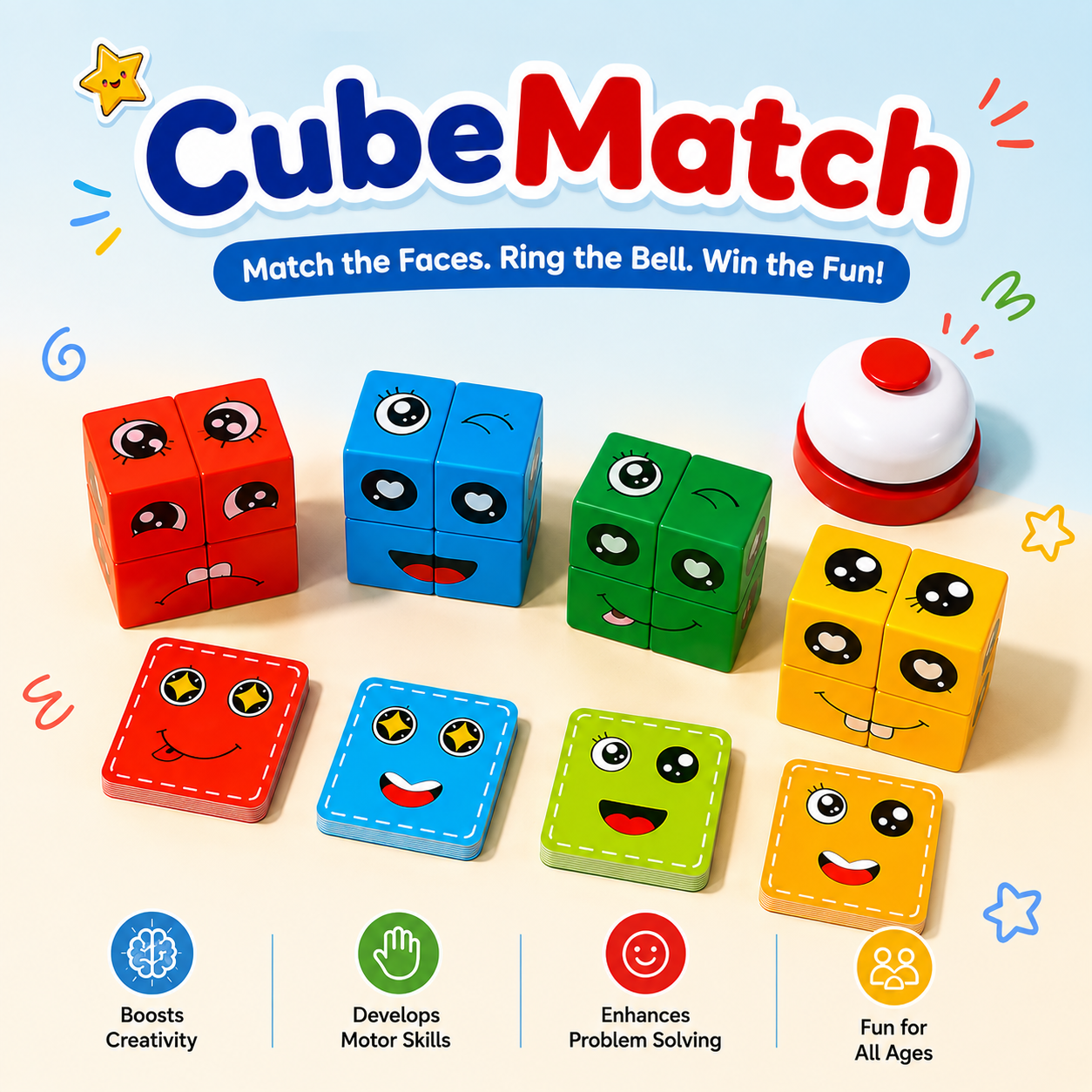 CubeMatch® Face Matching Puzzle Game