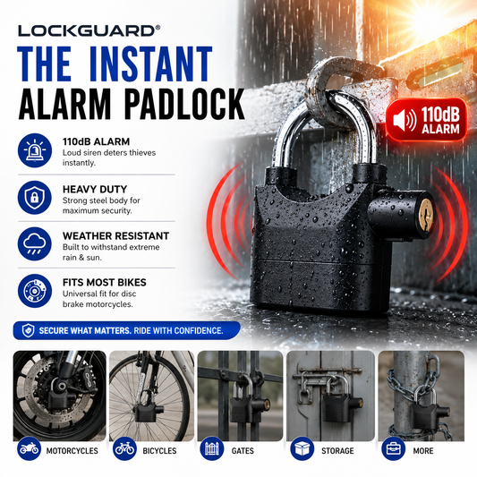 LockGuard® The Instant Alarm Padlock